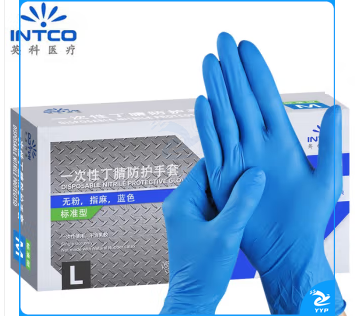 英科 一次性丁腈手套 标准型(蓝色)(100只/盒) S/M/L TJHX0522134907874