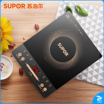 苏泊尔（SUPOR）家用电磁炉2200W大功率爆炒炒菜触控耐用面板十档火力纤薄设计智能定时电磁灶火锅炉C22-IJ59E