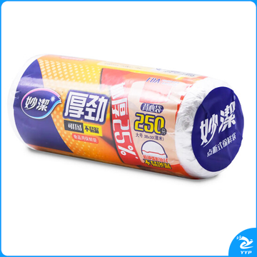 妙洁 厚劲系列背心式保鲜袋大号250只 货号：JC