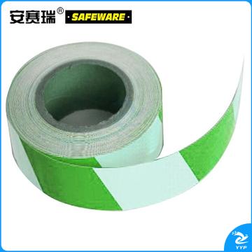 安赛瑞14361晶格反光警示胶带绿白50mm*50m（卷）