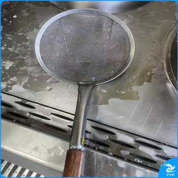 不锈钢大漏勺大号笊篱商用过滤网筛捞勺  20cm