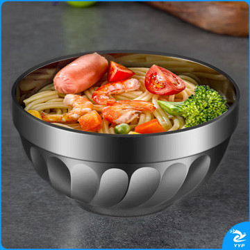 美厨（maxcook）不锈钢碗20cm 大汤碗面碗餐具 双层隔热MCWA-101