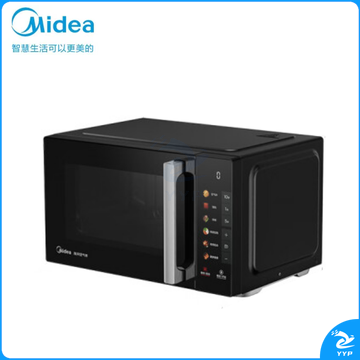 美的（Midea）小旋风空气炸微波炉烤箱一体机 800W变频  不锈钢腔体 智能解冻  低噪音23L（C2F1）