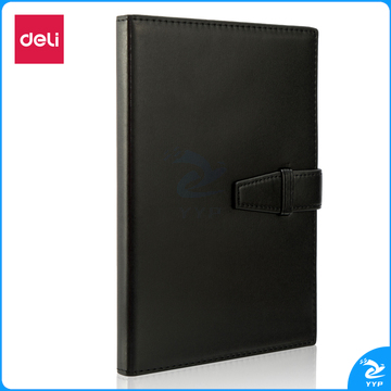 得力3335 120张 25K 205mm*143mm高级记事本 (本)黑