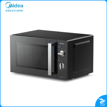 美的（Midea）变频微波炉 双旋便捷操作 五档火力速热 360°转盘加热 20L精巧容量 微碳系列PM20A1
