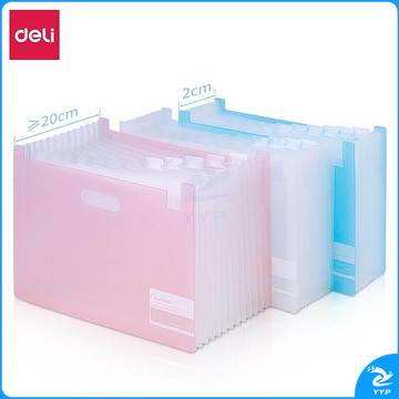 得力72510风琴包 A4-13格（单位：个）红