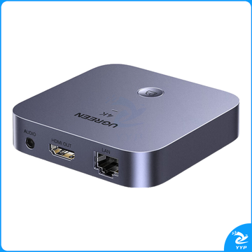 绿联（UGREEN）手机无线投屏器 4K高清HDMI音视频同屏传输支持网线配网 适用苹果安卓手机电脑接显示器投影仪