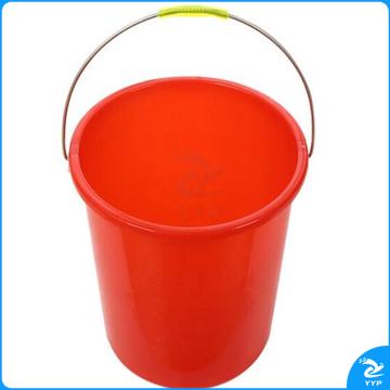 红水桶水桶 塑料手提加厚水桶 红色圆形水桶 单位：个