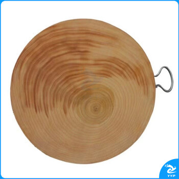 正宗银杏实木整木砧板菜板家商用不掉渣耐砍耐剁正圆防霉抗菌加厚 正圆38X6厘米【没有钢圈】