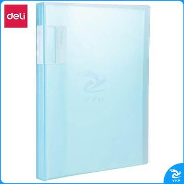得力72557_60页资料册A4 PP材质（蓝）（单位：本）
