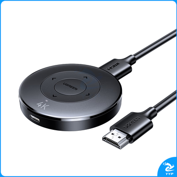 绿联（UGREEN）手机无线投屏器 4K高清HDMI音视频同屏传输器 支持横竖屏适用苹果安卓手机电脑接显示器投影仪