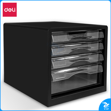 得力 9774 桌面文件柜 280ｘ340ｘ260mm (单位:只) 黑色