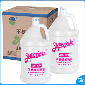 白云清洁(baiyun cleaning)JB118A 不锈钢光亮剂 电梯保养油金属亮洁剂 3.78L*4瓶