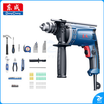 东成710W冲击钻Z1J-FF-16T家用手电钻有线电动工具箱多功能套装