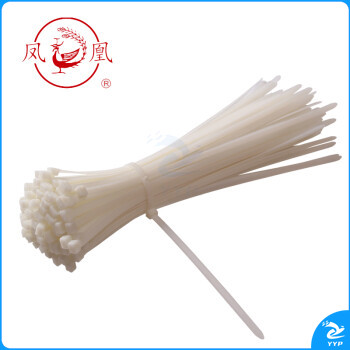 自锁式尼龙扎带 白色  非标塑料理线带 扎线束带 多功能绑带