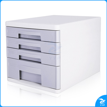 得力9761四层文件柜265*344*249mm（浅灰）（单位：只）