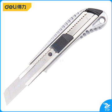 得力工具DL4255美工刀(银色)18mm(单位：把)