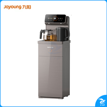 九阳（Joyoung）茶吧机 家用高端客厅用2024年新款饮水机 彩色大屏显示 双壶双出水双保温 316L不锈钢水壶  秋叶棕 WH165 冷热型