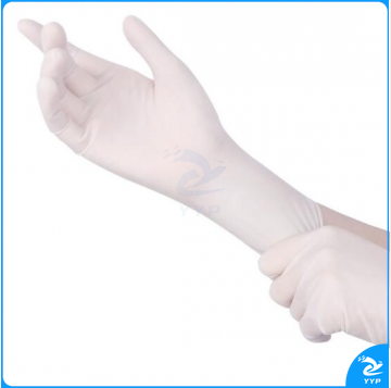 一次性乳胶手套 检查手套 无粉 白色乳白橡胶手套 100只/盒  贸正/MAOZHENG