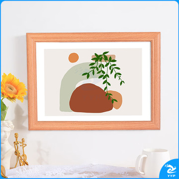 金隆兴实木相框摆台挂墙A4画框装裱书画装饰营业执照正本框证书框榉木色