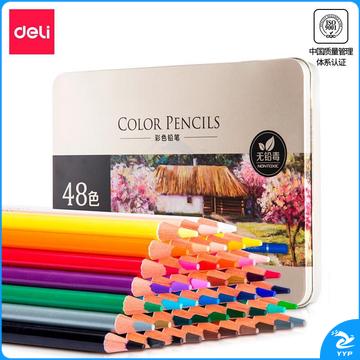 得力(deli)6567-48色高档油性彩铅48色(单位：盒）混