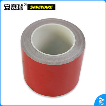 安赛瑞14343反光划线胶带红100mm*22m（卷）