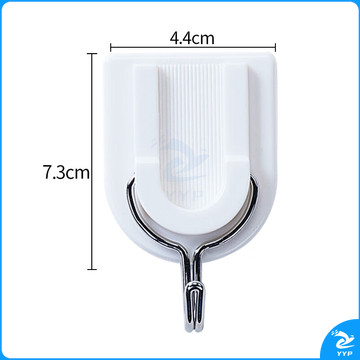 茶花(CHAHUA)2909方圆五金强力粘勾(1*2)4.4*7.3*2.1 （单位：组）