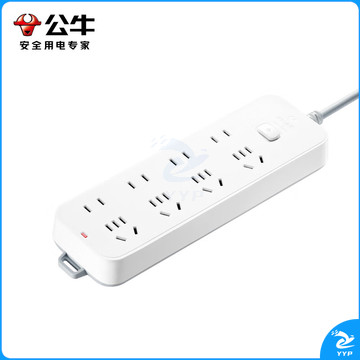 公牛（BULL）插座/插线板/插排/排插/接线板/拖线板 8位总控开关全长3米 GN-B3440