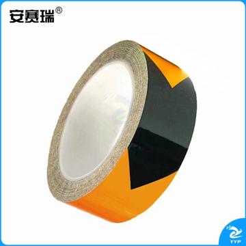 安赛瑞14349箭头反光警示胶带黄黑50mm*22m（卷）