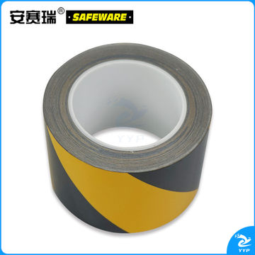安赛瑞14219反光划线胶带黄黑75mm*22m（卷）