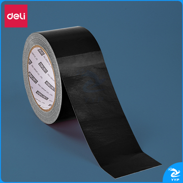 得力52005布基胶带60mm*20m*230μm(黑)(1卷/热缩)(卷)