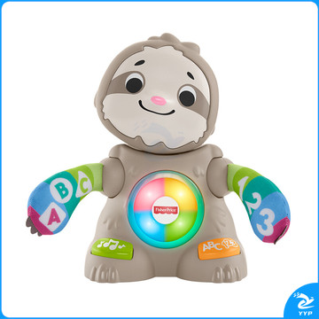 费雪(Fisher-Price) GHY95  婴儿玩具礼物数字颜色认知早教益智玩具-联萌家族舞动唱跳小树懒