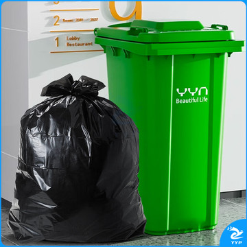 宜之选厚实大垃圾袋80*100cm*50只物业环卫商用大号黑色酒店清洁塑料袋