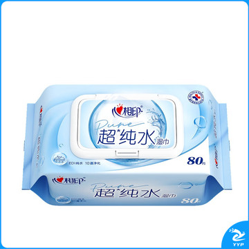 心相印EDI超纯水湿巾 80片装 无香不含酒精 母婴适用 婴儿湿巾 手口可用