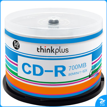 联想（Lenovo）CD-R 光盘/刻录盘 52速700MB 办公系列 桶装50片 空白光盘