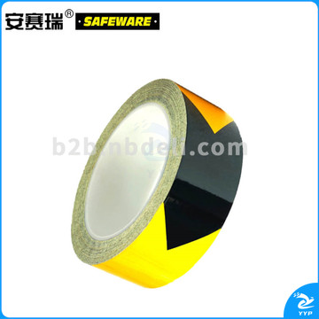 安赛瑞11601反光划线胶带黄黑75mm*22m（卷）