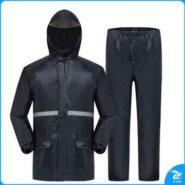 双层雨衣套装 反光雨衣 分体雨衣 防护雨衣套装 尺码全