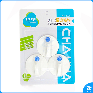 茶花(CHAHUA) 2908 圆形挂钩3只装(单位：卡)