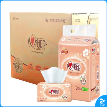 心相印抽纸  (加大码2层*200抽*48包) 整箱