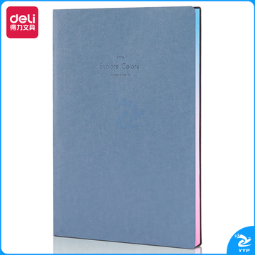 得力22246记事本25k/112张(蓝色)(本)