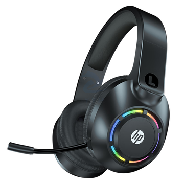 惠普（HP）DHE-8013 耳机耳麦 头戴式电脑游戏电竞台式机笔记本有线带麦克风话筒 黑色