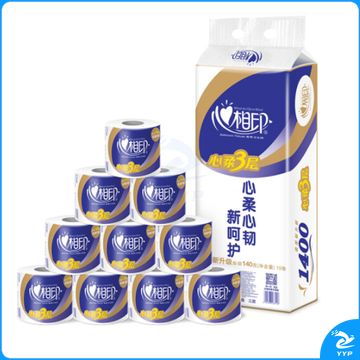 心相印 140g卷纸巾 4层 10卷/提