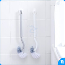 HOUYA 无死角马桶刷 长柄弯头刷子 卫生间软毛厕所清洁刷洁厕所刷子