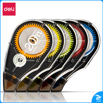 得力71489修正带套装_5mmx20m膜带(混)(卡)