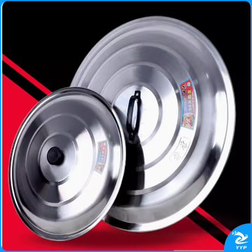 不锈钢锅盖商用特大号锅盖炒锅平底锅盖把手帽家用老式铁锅盖顶盖 加厚50cm