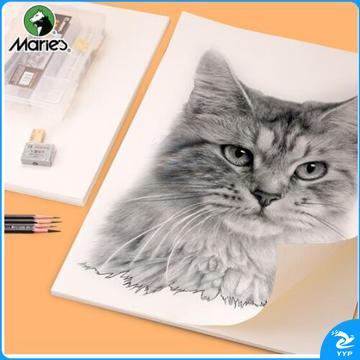 马利(Marie's)素描纸4k加厚40张 四开铅画纸速写纸 学生儿童初学者写生美术绘画纸zhygh_3305875