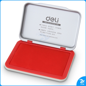 得力 9891 印台印泥 71ｘ104mm (单位:只) 红色