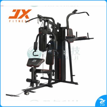 军霞JX-1400 综合训练器家用多功能健身器材 三人站大型力量健身运动组合套装器械