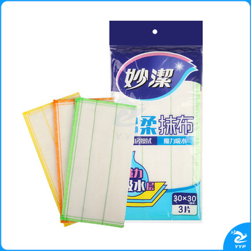 妙洁 MTC3 妙洁棉柔抹布3片 30CM*30CM