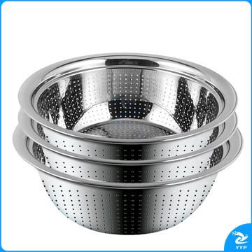 60漏盆 不锈钢 特厚 洗米/筛米/洗菜/沥滤水盆